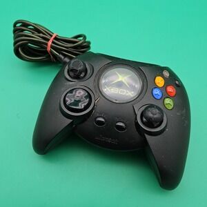 Original Xbox Duke Controller Black Untested As Is For Parts X08-17160